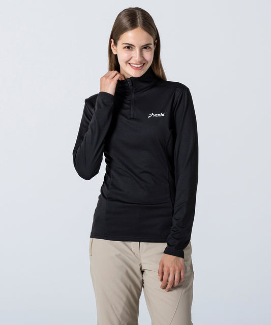 Women's Basic Set-In Sleeve 1/2 Zip Tee