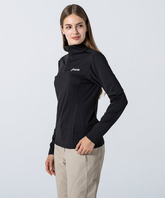 Women's Basic Set-In Sleeve 1/2 Zip Tee